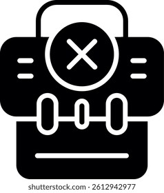 Unemployment Glyph Icon Vector Design