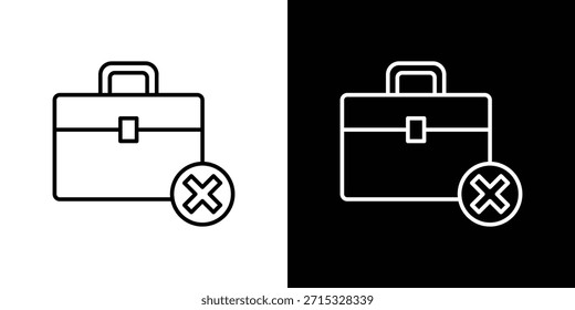 Concepto editable del icono del paro. símbolos editables del golpe del Vector