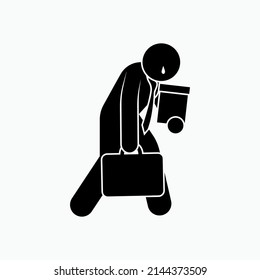 Unemployment Icon. Jobless, Fired Symbol - Vector.