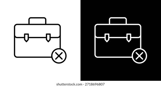 Logoelement für das Symbol Arbeitslosigkeit. Vektorgrafik. EPS10