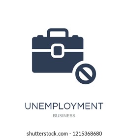 Unemployment icon. Trendy flat vector Unemployment icon on white background from business collection, vector illustration can be use for web and mobile, eps10