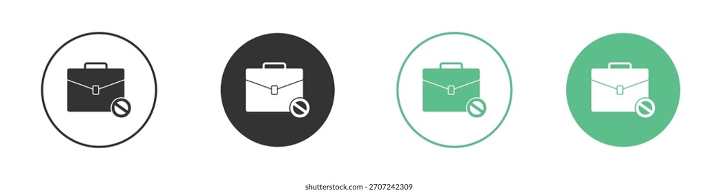 Ícone de desemprego Ilustração gráfica plana simples do vetor.