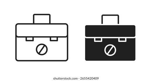 Vector del icono del paro, ilustración sólida, color aislado del pictograma editable