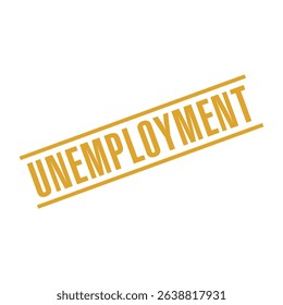 Unemployment Letter Rubber Stamp Template Design