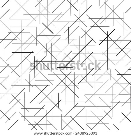 Unequal lines 45 degrees of Abstract wallpaper with diagonal black and white strips. Seamless vector design