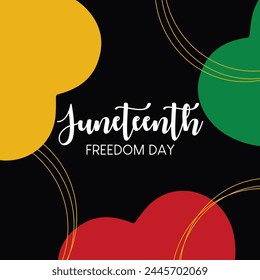 uneteenth freedom day. Juneteenth vector.