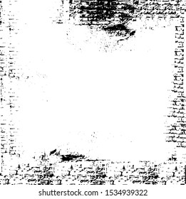 Uneven black and white texture vector. Distressed overlay texture. Grunge background. Abstract textured effect. Vector Illustration. Black isolated on white background. EPS10.