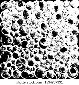 Uneven black and white texture vector. Distressed overlay texture. Grunge background. Abstract textured effect. Vector Illustration. Black isolated on white background. EPS10.
