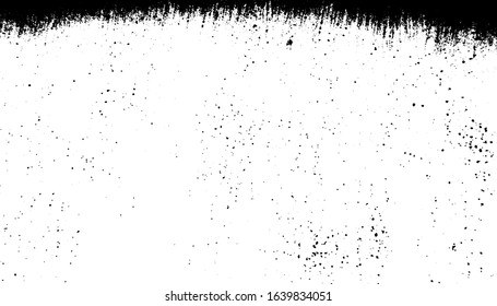 Uneven black and white texture vector. Distressed overlay texture. Grunge background. Abstract textured effect. Vector Illustration. Black isolated on white background. EPS10.