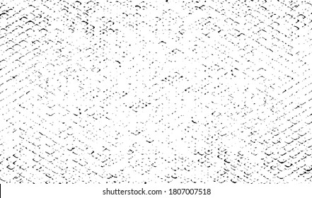 Vector de textura en blanco y negro desigual. Textura superpuesta angustiada. Borde de fondo. Efecto texturado abstracto. Ilustración vectorial. Negro aislado sobre fondo blanco. EPS10.