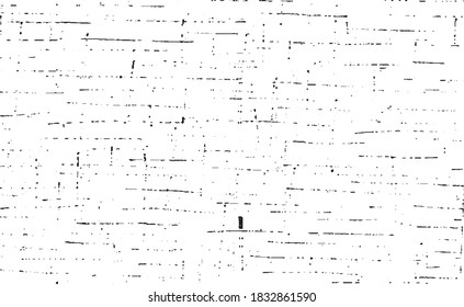 Vector de textura en blanco y negro desigual. Textura superpuesta angustiada. Borde de fondo. Efecto texturado abstracto. Ilustración vectorial. Negro aislado sobre fondo blanco. EPS10.