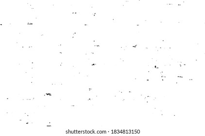 Vector de textura en blanco y negro desigual. Textura superpuesta angustiada. Borde de fondo. Efecto texturado abstracto. Ilustración vectorial. Negro aislado sobre fondo blanco. EPS10.