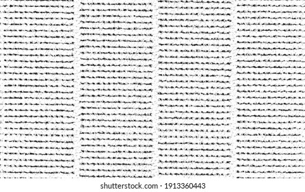 Uneven black and white texture vector. Distressed overlay texture. Grunge background. Abstract textured effect. Vector Illustration. Black isolated on white background. EPS10.