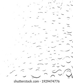 Uneve schwarz-weißer Texturvektor. Verzerrte Overlay-Textur. brüchiger Hintergrund. Abstrakter strukturierter Effekt. Vektorgrafik. Schwarz einzeln auf weißem Hintergrund. EPS10.