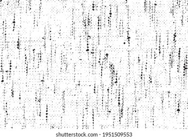 Vector de textura en blanco y negro desigual. Textura superpuesta angustiada. Borde de fondo. Efecto texturado abstracto. Ilustración vectorial. Negro aislado sobre fondo blanco. EPS10.