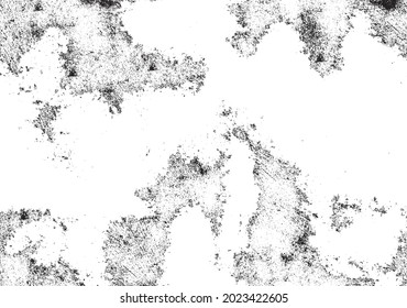 Uneven black and white texture vector. Distressed overlay texture. Grunge background. Abstract textured effect. Vector Illustration. Black isolated on white background. EPS10.