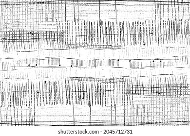 Uneven black and white texture vector. Distressed overlay texture. Grunge background. Abstract textured effect. Vector Illustration. Black isolated on white background. EPS10.