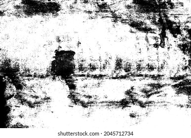 Uneven black and white texture vector. Distressed overlay texture. Grunge background. Abstract textured effect. Vector Illustration. Black isolated on white background. EPS10.