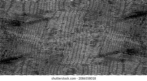 Vector de textura en blanco y negro desigual. Textura superpuesta angustiada. Borde de fondo. Efecto texturado abstracto. Ilustración vectorial. Negro aislado sobre fondo blanco. EPS10.