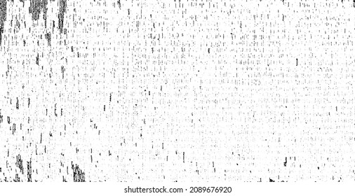 Uneve schwarz-weißer Texturvektor. Verzerrte Overlay-Textur. brüchiger Hintergrund. Abstrakter strukturierter Effekt. Vektorgrafik. Schwarz einzeln auf weißem Hintergrund. EPS10.