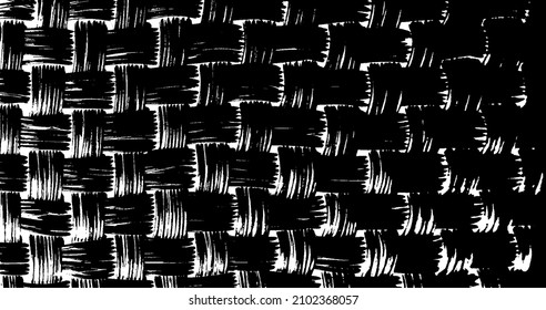 Vector de textura en blanco y negro desigual. Textura superpuesta angustiada. Borde de fondo. Efecto texturado abstracto. Ilustración vectorial. Negro aislado sobre fondo blanco. EPS10.