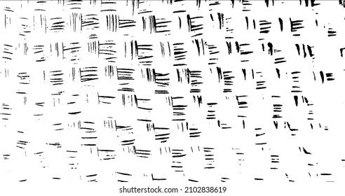 Uneven black and white texture vector. Distressed overlay texture. Grunge background. Abstract textured effect. Vector Illustration. Black isolated on white background. EPS10.