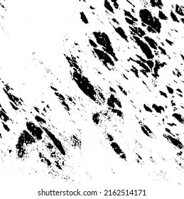 Vector de textura en blanco y negro desigual. Textura superpuesta angustiada. Borde de fondo. Efecto texturado abstracto. Ilustración vectorial. Negro aislado sobre fondo blanco. EPS10.