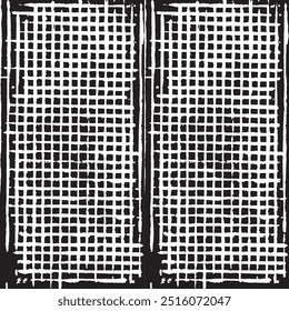 Uneven black and white texture vector. Distressed overlay texture. Grunge background. Abstract textured effect. Vector Illustration. Black isolated on white background. EPS10.
