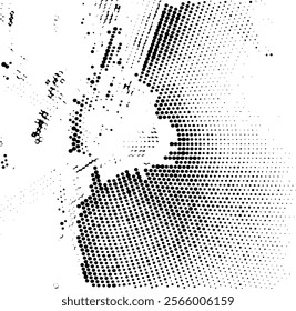 Uneven black and white texture vector. Distressed overlay texture. Grunge background. Abstract textured effect. Vector Illustration. Black isolated on white background. EPS10.