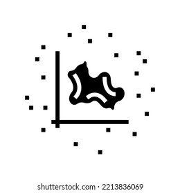 uneven borders mole melanoma glyph icon vector. uneven borders mole melanoma sign. isolated symbol illustration