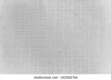 Uneven fabric texture. Distressed texture of weaved fabric. Grunge background. Vector illustration. Overlay over any design to create interesting vintage rustic effect and depth. Black on white.