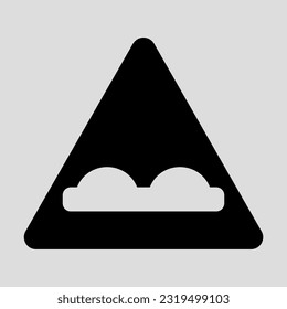 Uneven icon in solid style, use for website mobile app presentation