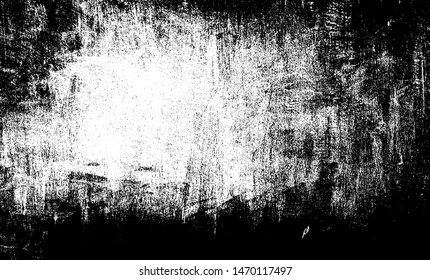 Uneven, natural black and white texture vector. Distressed overlay texture. Grunge background. Abstract textured effect. Vector Illustration. Black isolated on white background. EPS10.