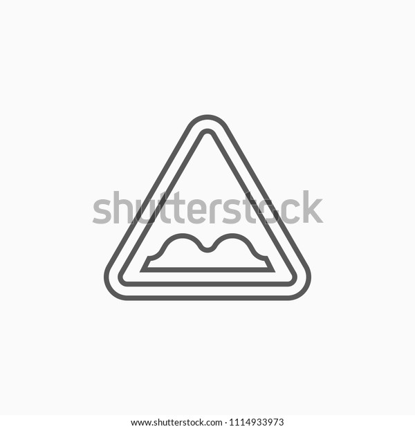 Uneven Road Icon Bumpy Road Vector Stock Vector (Royalty Free ...