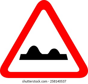 Uneven road sign