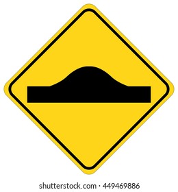 Uneven road surface sign