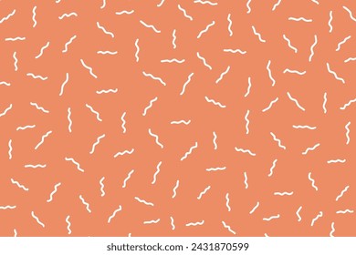 Uneven specks, sweet sparse dotty confetty, swirl sprinkles, falling speckle, chaotic spots. Doodle glaze donut pattern. Vector