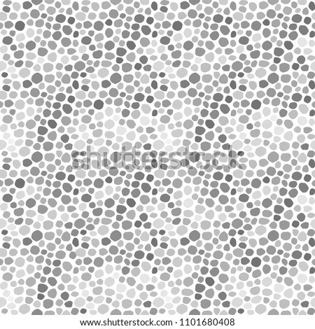 Uneven spots, spots, pebbles of different size. Seamless pattern. Abstract  dotted texture background.