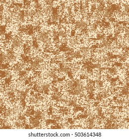 Uneven spotted brown background. Abstract vector.