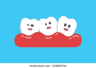 Uneven tooth growth, tooth problems, improper teeth growth, crooked teeth