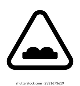 Uneven Vector Glyph Icon For Personal And Commercial Use.
