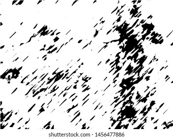Unevenness texture. Grunge overlay layer. Distress background. Grungy stained template. Monochrome surface with dirty pattern in cracks, scratch, dots.  Old wall pattern
