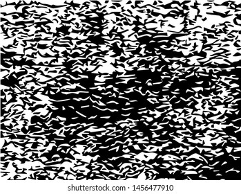 Unevenness texture. Grunge overlay layer. Distress background. Grungy stained template. Monochrome surface with dirty pattern in cracks, scratch, dots.  Old wall pattern

