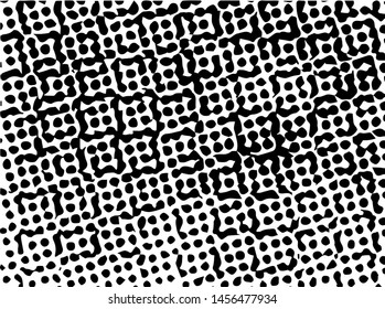 Unevenness texture. Grunge overlay layer. Distress background. Grungy stained template. Monochrome surface with dirty pattern in cracks, scratch, dots.  Old wall pattern
