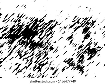 Unevenness texture. Grunge overlay layer. Distress background. Grungy stained template. Monochrome surface with dirty pattern in cracks, scratch, dots.  Old wall pattern
