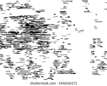 Unevenness texture. Grunge overlay layer. Distress background. Grungy stained template. Monochrome surface with dirty pattern in cracks, scratch, dots.  Old wall pattern