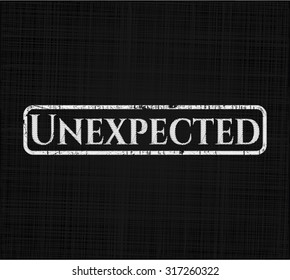 Unexpected chalkboard emblem