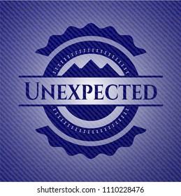  Unexpected emblem with denim high quality background