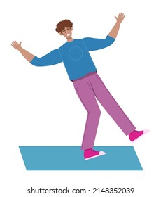 Unexpected failure or accident. Unforeseen problem that impact people's life and business. Collapse or accident metaphor. Flat vector illustration