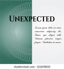 Unexpected retro style card or poster